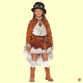 Faschingszubehör Steampunk Mädchen