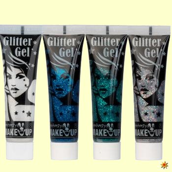 Glittergel Schminke