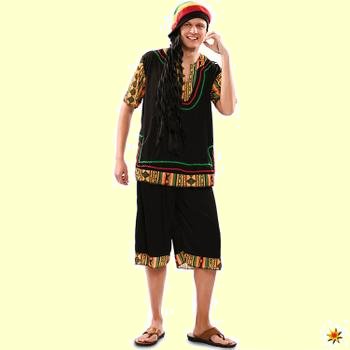 70er Kostüme Rasta Man