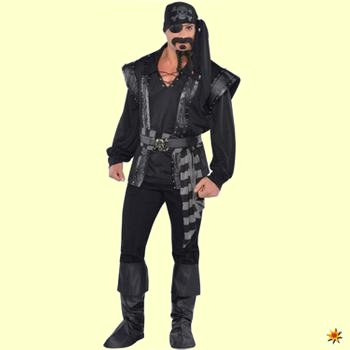 Piratenkostüm schwarz 