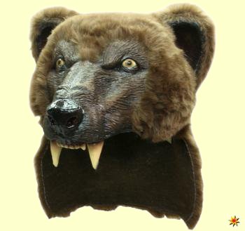 Maske Braunbär
