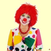 Perücke roter Clown
