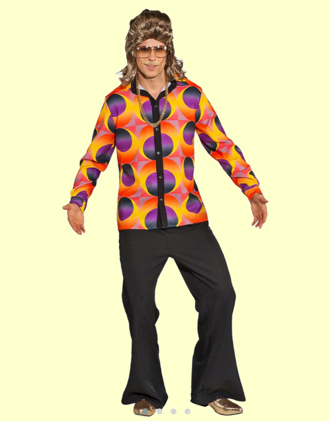 Mottoparty 70er Disco Hemd