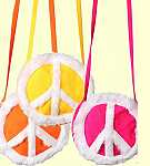 Peace-Tasche Hippie-Zubehör