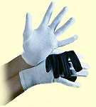 Handschuhe weiß Weihnachtsmann, Pantomime