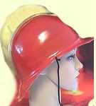 Feuerwehr-Helm rot