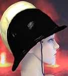 Feuerwehr-Helm schwarz