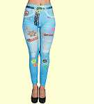 Leggings Damen Flower Power