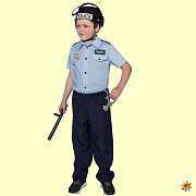 Kostüm Polizei Kinder blau Polizist Kinder