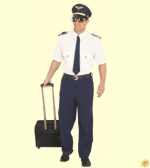 Herren-Kostüm Pilot
