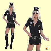 Uniform Polizei Damen Kostüm &Uum Polizistin schwarz