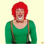 Perücke Clown rot