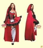 Minikleid und Umhang Rotkäppchen