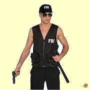 Uniform-Weste FBI Kostüm Herren FBI