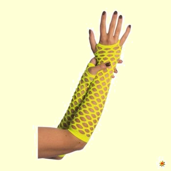 Netzhandschuhe neongelb